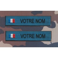 Bande Patronymique blanche avec drapeau France (par 2)